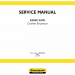 New Holland E305c Evo Excavator Service Manual
