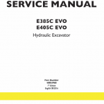 New Holland E405c Evo Excavator Service Manual