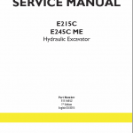 New Holland E215c, E245c Crawler Excavator Service Manual