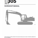 New Holland E265 And E305 Tier 3 Excavator Service Manual