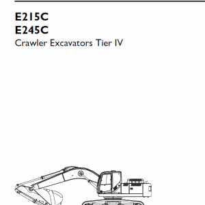 New Holland E215c, E245c Tier 4 Excavator Service Manual