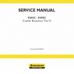 New Holland E265c, E305c Tier 4 Excavator Service Manual