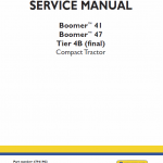 New Holland Boomer 41 And Boomer 47 Tractor Service Manual