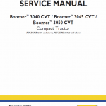 New Holland Boomer 3040 Cvt, 3045 Cvt And 3050 Cvt Tractor Manual