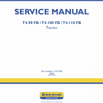 New Holland T4.90 Fb, T4.100 Fb, T4.110 Fb Tractor Service Manual