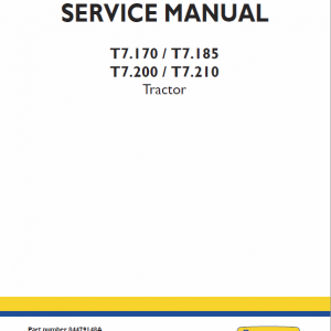 New Holland T7.170, T7.185, T7.200 Tractor Service Manual