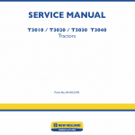 New Holland T3010, T3020, T3030, T3040 Tractors Service Manual