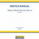 New Holland Td5.85, Td5.95, Td5.105, Td5.115 Tractor Service Manual
