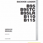 New Holland B95, B95 Tc, B95 Lr, B110, B115 Backhoe Loader Service Manual