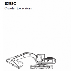 New Holland E385c Crawler Excavator Service Manual