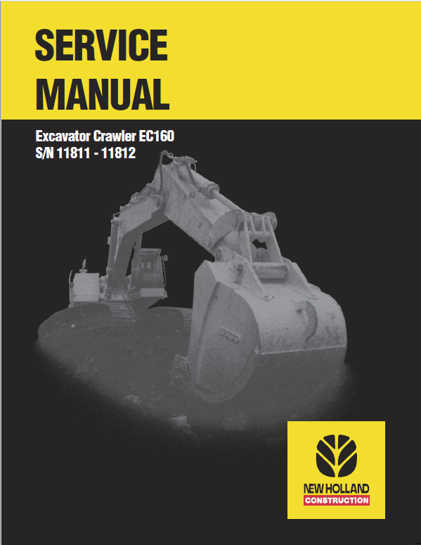 New Holland Ec160 Crawler Excavator Service Manual