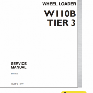 New Holland W110b Tier 3 Wheel Loader Service Manual