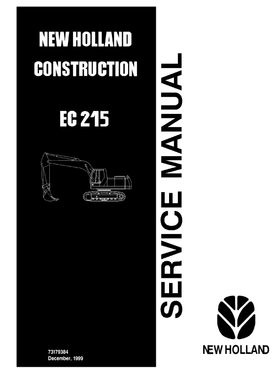 New Holland Ec215 Excavator Service Manual