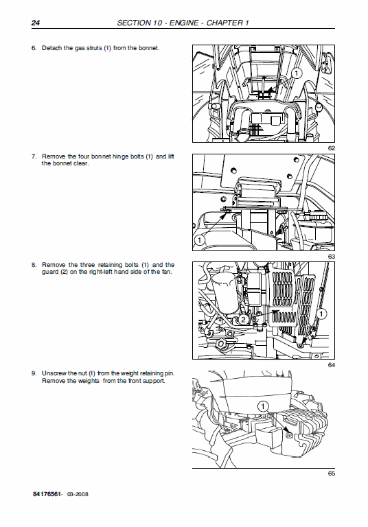 New Holland Td5010, Td5020 Tractor Service Manual