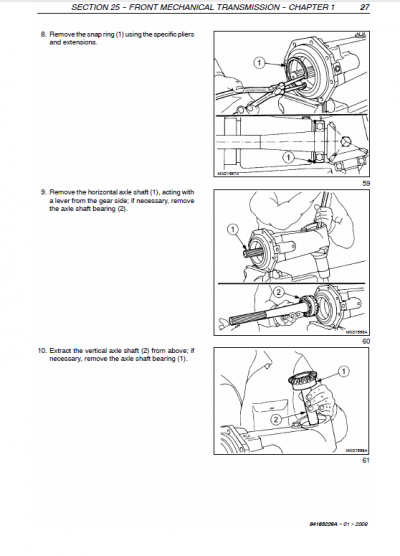 New Holland T3010, T3020, T3030, T3040 Tractors Service Manual