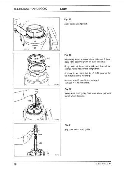 New Holland LW80 Wheel Loaders Service Manual