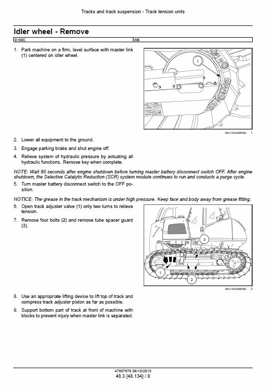 New Holland D150c Stage 3b Crawler Dozer Service Manual