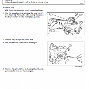 New Holland Td65f, Td75f, Td85f Tractor Service Manual