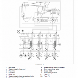 New Holland We210b Wheeled Excavator Service Manual