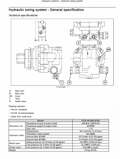 New Holland E16B, E18B Excavator Service Manual