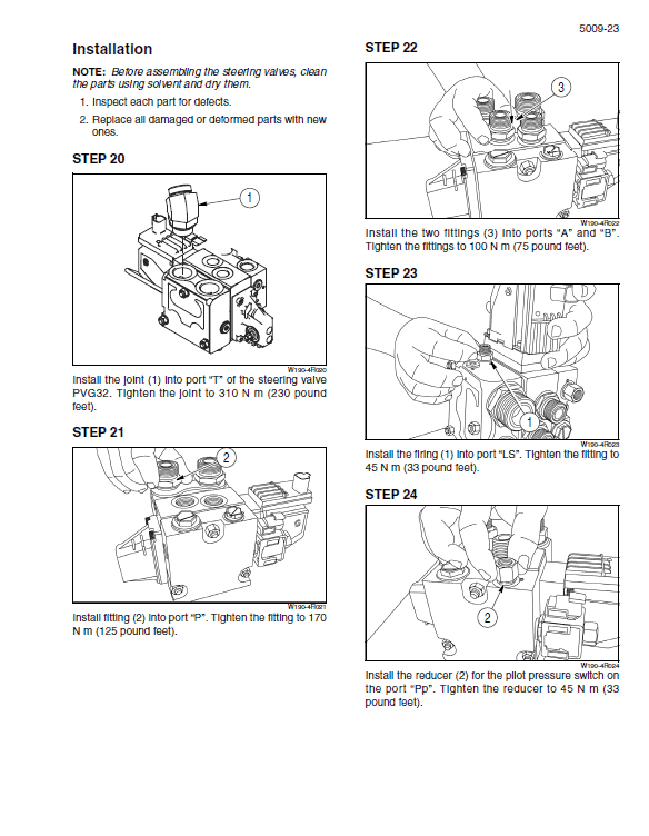 New Holland W190c Tier 2 Wheel Loader Service Manual
