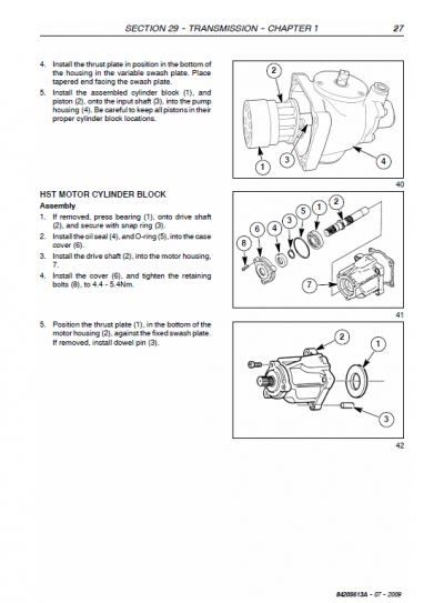 New Holland T1560, T1570 Tractors Service Manual