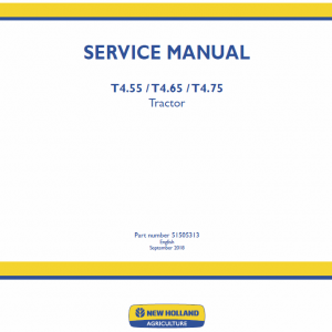 New Holland T4.55, T4.65, T4.75 Tractor Service Manual