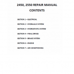New Holland 2450, 2550 Tractor Service Manual