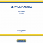 New Holland Td4040f Tractor Service Manual