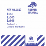 New Holland L565, Lx565, Lx665 Skidsteer Loader Service Manual