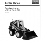New Holland L781, L784, L785 Skidsteer Loader Service Manual