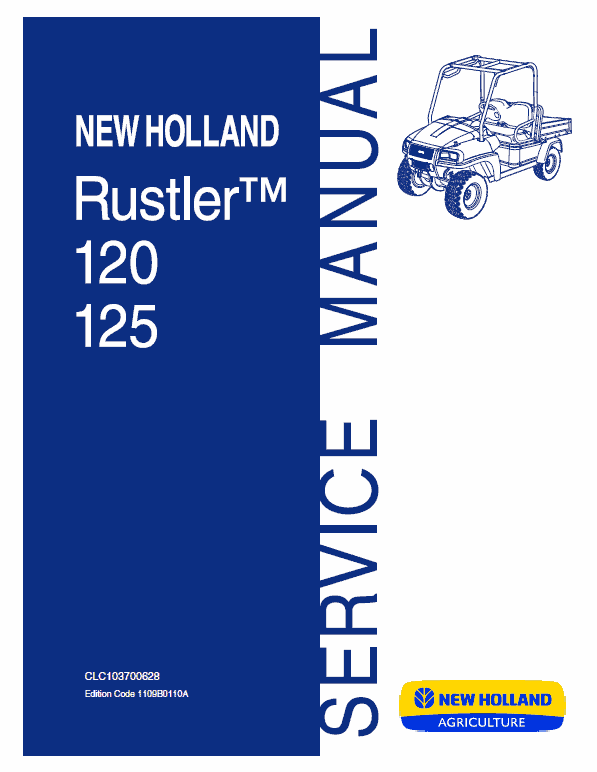 New Holland 120, 125 Rustler Service Manual