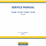 New Holland Tl60e, Tl75e, Tl85e, Tl95e Tractor Service Manual