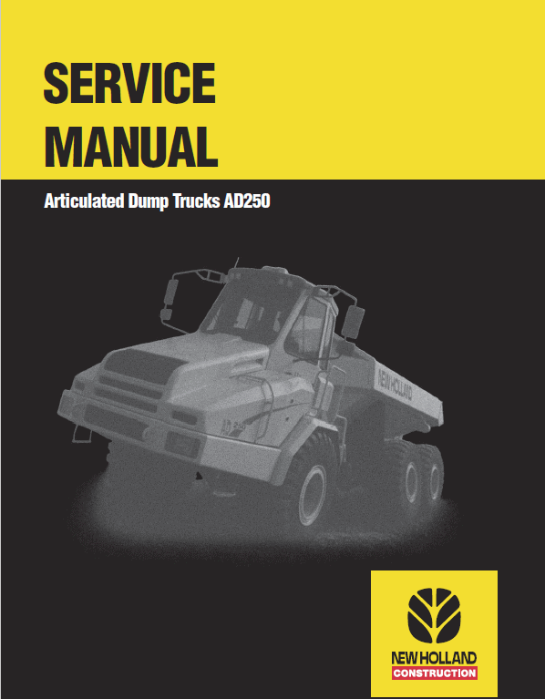 New Holland Ad250 Dump Truck Service Manual