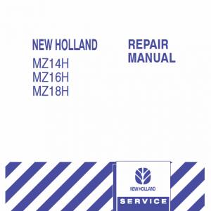 New Holland Mz14h, Mz16h, Mz18h Mower Tractor Service Manual