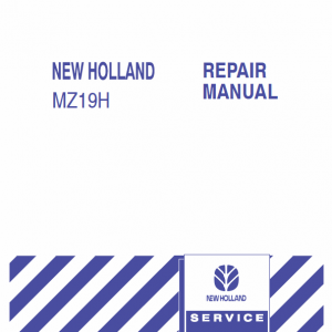 New Holland Mz19h Mower Tractor Service Manual
