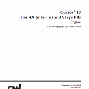 F3AFE613AA Cursor 10 Tier 4A Interim and Stage IIIB Engine Manual