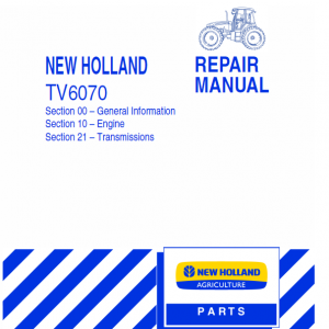 New Holland Tv6070 Tractor Service Manual