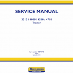 New Holland 3510, 4010, 4510, 4710 Tractor Service Manual