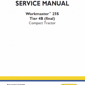 New Holland Workmaster 25s Tractor Service Manual
