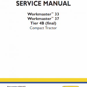 New Holland Workmaster 33 And 37 Tractor Service Manual