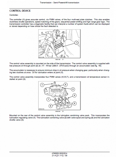 New Holland T6.125, T6.140, T6.145, T6.150, T6.155 Tractor Service Manual