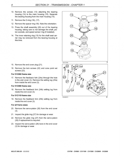 New Holland CV1500, CV2000, CV2500 Compactor Service Manual