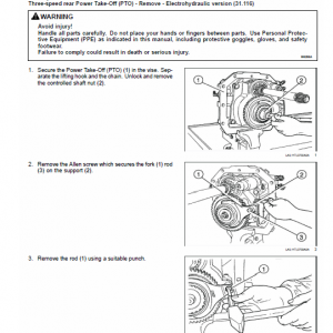 New Holland Tl60e, Tl75e, Tl85e, Tl95e Tractor Service Manual