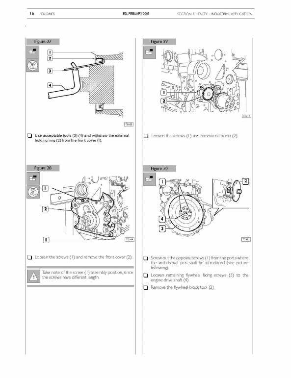 New Holland 445 M2, 445t M2, 668t M2 Engine Service Manual