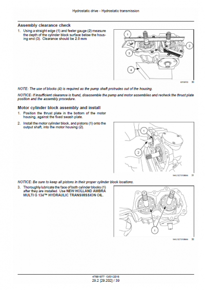 New Holland Workmaster 33 and 37 Tractor Service Manual