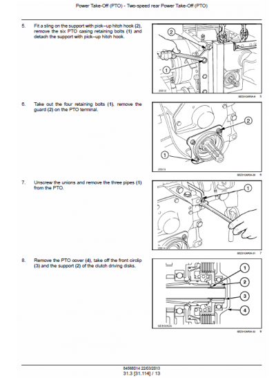 New Holland T5.95, T5.105, T5.115 Tractor Service Manual