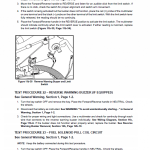 New Holland 120, 125 Rustler Service Manual