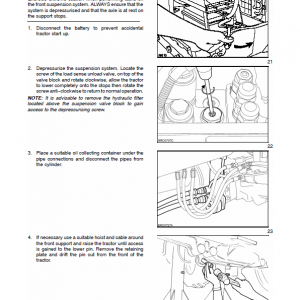 New Holland Tm115, Tm125, Tm135, Tm150, Tm165 Tractor Service Manual