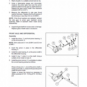 New Holland Tc29da, Tc33da Tractor Service Manual